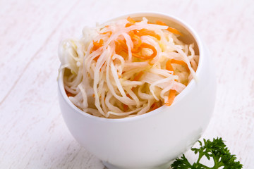 Traditional fermented cabbage