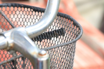 bicycle part on the blurred background