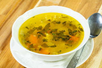 Light minestrone soup
