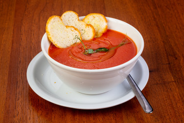 Delicious gaspacho soup
