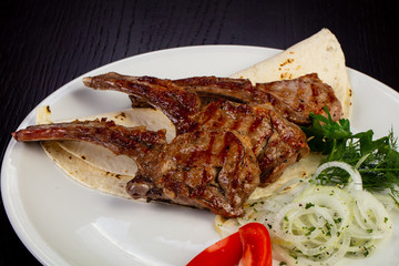 Delicious fried veal