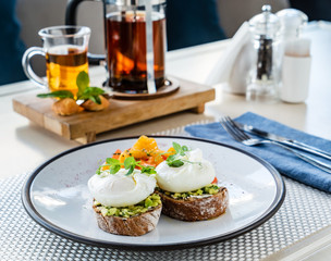 breakfast in the cafe