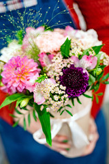 nice bouquet in the hands