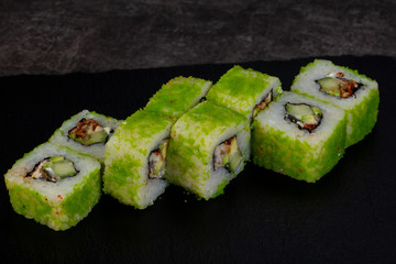 Japanese roll with eel