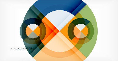 Vector circle abstract background