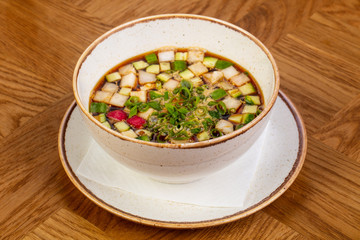 Russian Okroshka soup