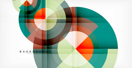 Fototapeta premium Vector circle abstract background