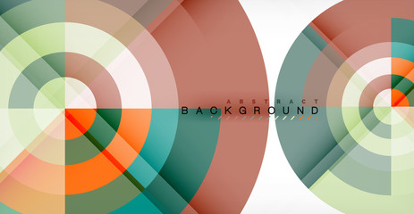 Vector circle abstract background