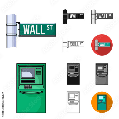 Money And Finance Cartoon Black Flat Monochrome Outline - 