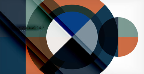 Fototapeta premium Vector circle abstract background