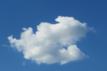 Beautiful clouds in blue sky, natural background
