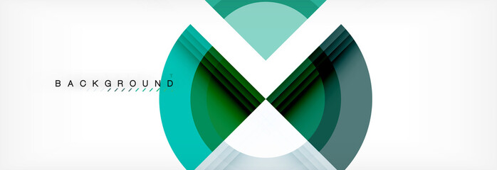 Obraz premium Vector circular geometric abstract background