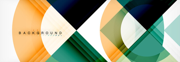 Obraz premium Vector circular geometric abstract background