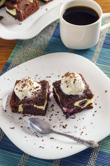 Chocolate Brownie with Ice Cream