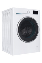 Isolated washing machine on a white background