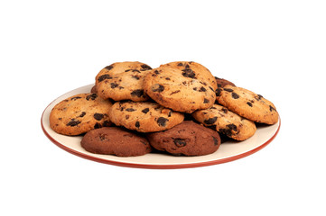 Sweet cookies with chocolate