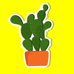 plant of simple color illustrations