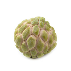 custard apple fruit isolated on a white background