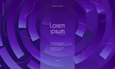 Ultraviolet blurred wallpaper with abstract geometric shapes Vector