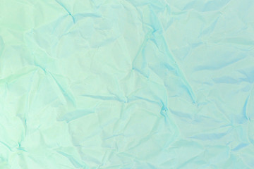 crumpled paper turquoise pastel color, texture, background