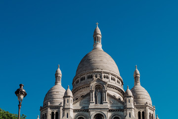 Paris, France - 20 MAY, 2017: Montmartre Basilica. The Basilica of the Sacred Heart.