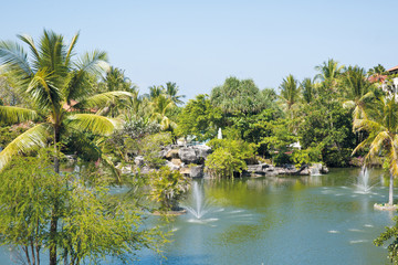 Fototapeta na wymiar Park in Bali