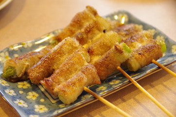 アスパラの豚肉巻き　串焼き