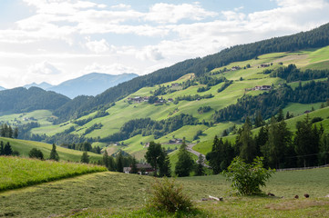 Fototapeta na wymiar The Rugged Mountain Ranges of the Italian Dolomites