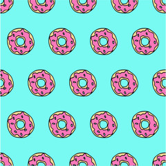 Cute donat pattern