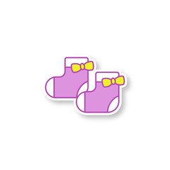 Baby girl socks patch