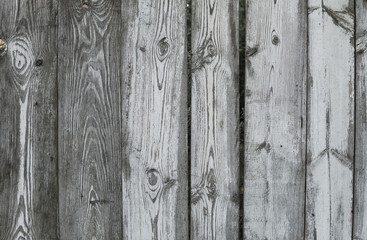 Naklejka premium Horizontal rustic weathered old painted wood background with knots and nail holes. Woods texture.