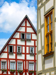 Fototapeta premium Altstadtfassaden in Grünberg