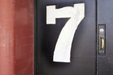 Door number seven 7 background