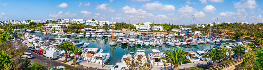 Port of Cala d'Or with ships