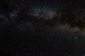 Milky Way galaxy in the pacific northwest summer night sky