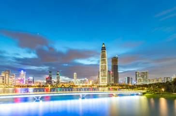 Naklejka premium Shenzhen city scenery