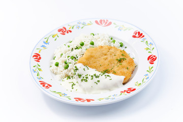 cutlet with rice