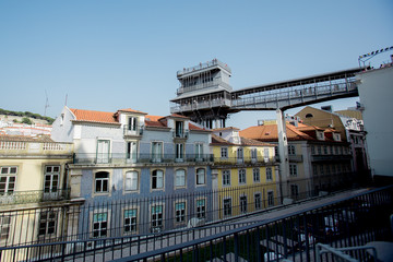 Naklejka na ściany i meble Santa Justa elevator in Lisbon