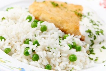 cutlet with rice