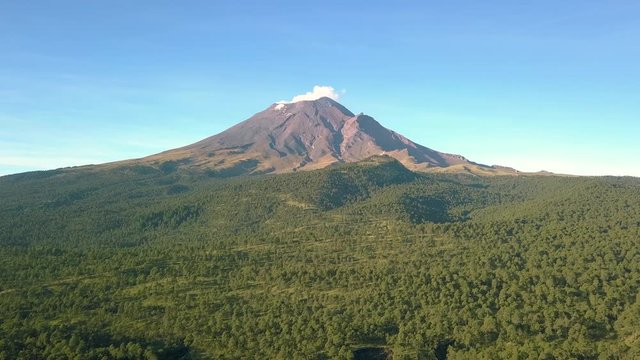 popocatepetl volcano aerial