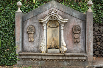  Spring in Monte Palace Tropican Garden in Funchal, Madeira island, Portugal.