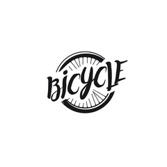 Bike badge vector. Bike logo
