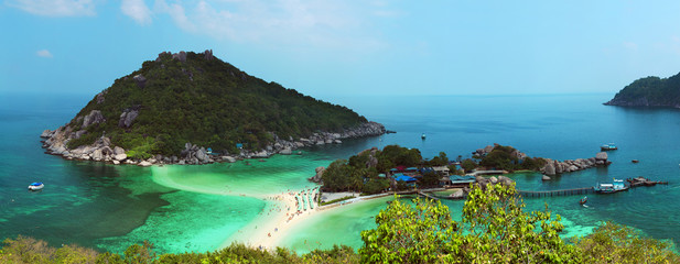 View of the island Nangyuan 24 January 2015. Thailand