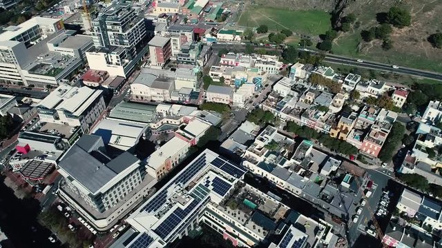 footage in Sea Point Cape town south africa with a DJI phantom 4 Pro, here you can see the coast, the city and hills around the area