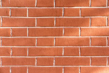 Whole red brick wall