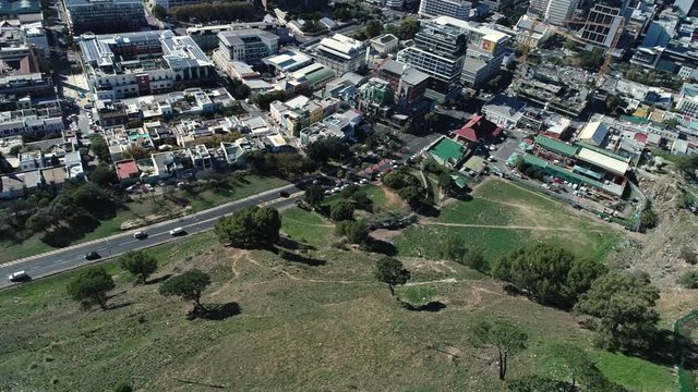 footage in Cape town city center in South Africa with a DJI phantom 4 Pro, here you can see the coast, the city and hills around the area