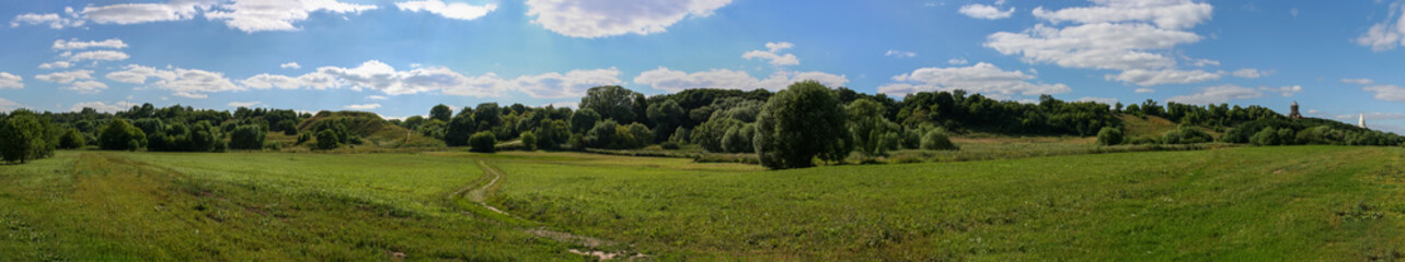 Fototapeta na wymiar Panorama of the Park Kolomenskoye, Moscow, Russia