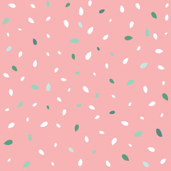Vector Terrazzo inspired Watermelon seeds seamless pattern background. Perfect for scrapbooking, fabric and wallpaper projects.