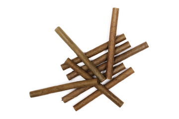 Cigarillos, cigars isolated on white background