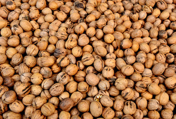 A lot of walnuts (Juglans regia) or German name is Walnüsse in the market.
Healthy and benefit of walnut.